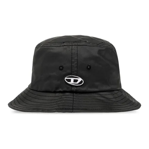 DIESEL Мужские хлопковые панамы черного цвета