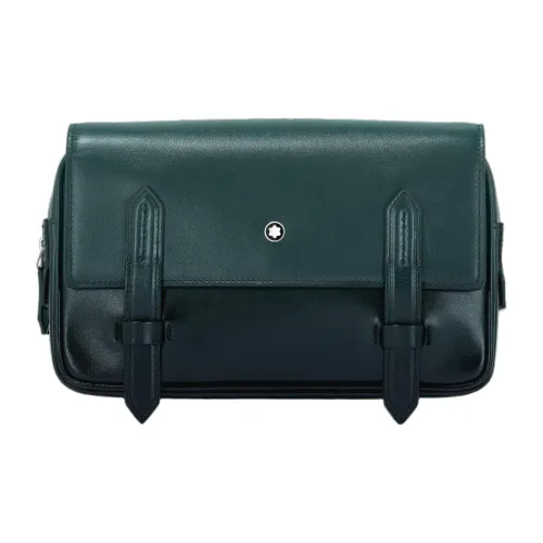 MONTBLANC Meisterstuck Full Коровья кожа крупнозернистая Курьерская сумка Сумка через плечо Мужская Британская Зеленая
