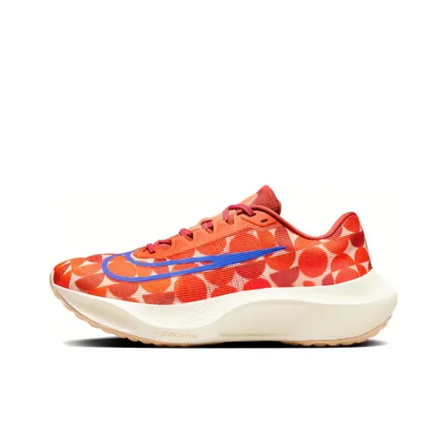 Nike Zoom Fly 5 Low Топ Карбоновая плита Тренировки Для Бег на длинные дистанции Обувь Мужская Оранжевый Белый