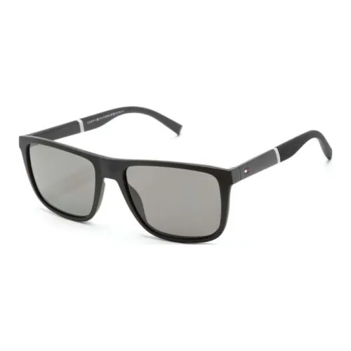 Tommy Hilfiger Квадратные Солнцезащитные Очки Мужские Черные