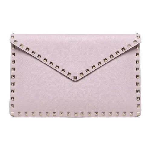 Valentino Рельефная Телячья Кожа Клатч Женская Вода Фиолетовый Лиловый