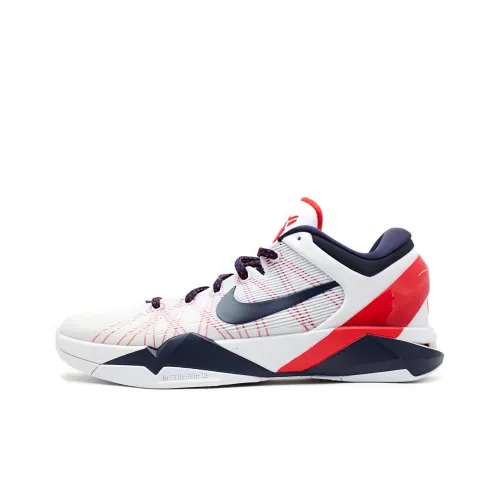 Nike Zoom Kobe 7 USA Olympic Slip-Resistant Abrasion-Resistant Lightweight Low-Top Basketball Shoes for Playing