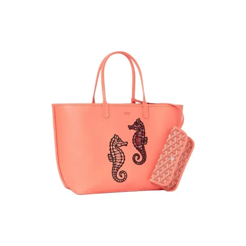 GOYARD Anjou Холст и Кожа Сумка Сумка-тоут Сумка для покупок Сумка через плечо Сумка маленькая Женская Оранжевая Розовая