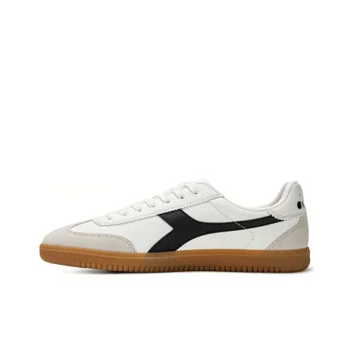 Diadora Slip-Resistant Abrasion-Resistant Low-Top Skateboard Shoes Unisex White Диадора Скользящие Устойчивые к Износу Низкие Кеды для Скейтбординга Унисекс Белые