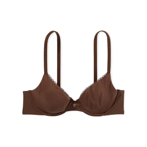 Victoria's Secret Тело By Victoria Коллекция 8442 PUSH Up Незаметный Подъем Без подкладки Гладкий Бюстгальтер Женские Кофейный