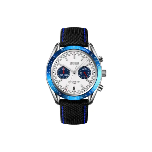 SKMEI Кварцевый механизм Мужские часы 44 мм Белый