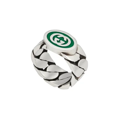 GUCCI Эмаль Кольца Унисекс Зеленый