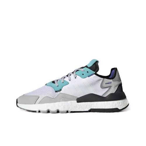 Adidas Originals Nite Jogger Шокабойеры Противоскользящий Низкий Топ Повседневная Обувь Унисекс Мятно-зеленый