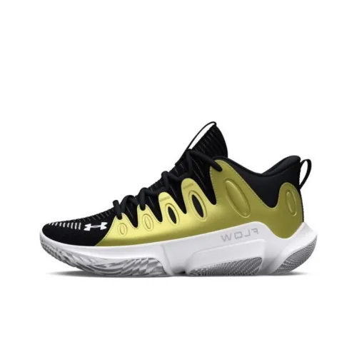 Under Armour Flow Breakthru Баскетбольные кроссовки MID Топ Черный золотой Женские