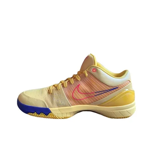 Nike Zoom Kobe 4 Protro противоскользящие низкие баскетбольные кроссовки мужские желто-синие