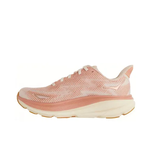 HOKA ONE ONE Clifton 9 Амортизация Износостойкие Низкие Кроссовки для Бега Женские Розовые