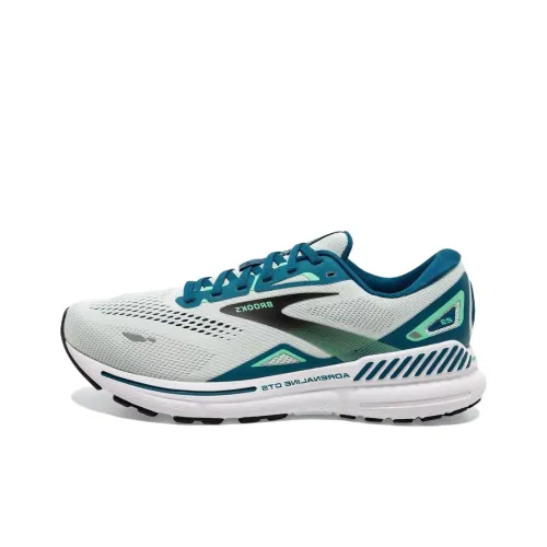 Brooks Adrenaline GTS 23 Амортизаторы Устойчивые к износу Противоскользящие Низкий топ Беговые кроссовки Мужские Серый Синий