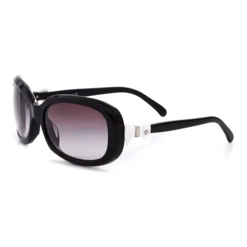 CHANEL Пластик Нерегулярная форма Солнцезащитные очки Женские Черный