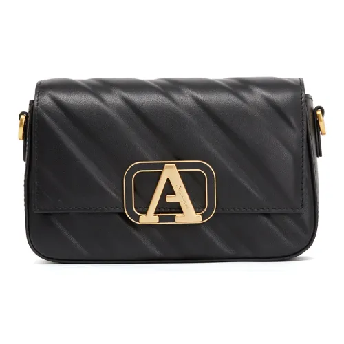 AQUASCUTUM Сумка через плечо из коровьей кожи женская черная