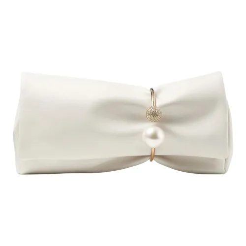 Jimmy Choo Кожаный клатч Nappa белый