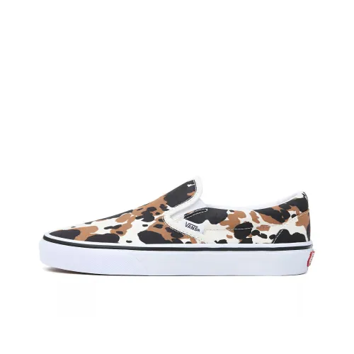 VANS Slip On Series Low Top Скейтборд Кроссовки Unisex Черный Коричневый