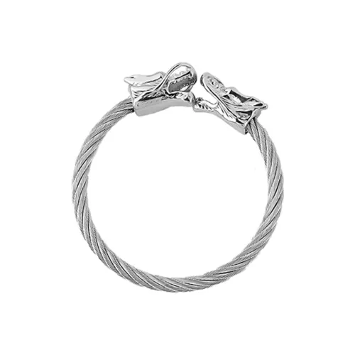 FOREVER MELODY Браслеты из титанового стального сплава Мужской Серебряный