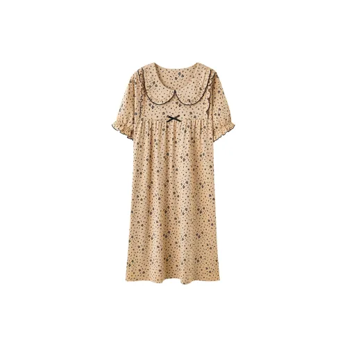 The Story Of The Flower Season Ночная сорочка Женская Коричневая