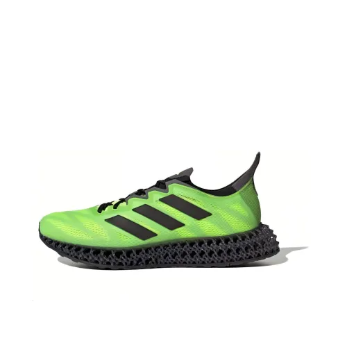 Adidas 4D FWD 3 Slip-resistant Abrasion-resistant Low-top Беговые кроссовки Мужские Зеленые