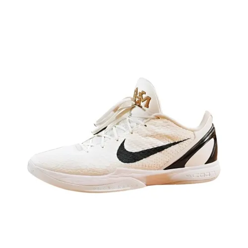Nike Zoom Kobe 6 Protro PE BHM Амортизация Низкий Топ Баскетбольные Кроссовки Мужские Белый Черный