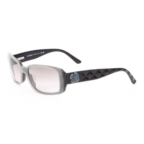 CHANEL Пластик Нерегулярная форма Солнцезащитные очки Женские Черный