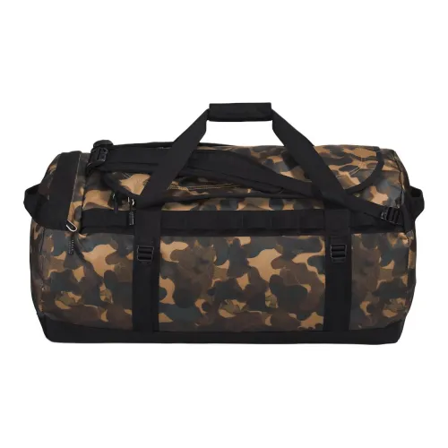 The North Face 95L Портативная Сумка через плечо Дорожная Сумка для активного отдыха Сумка из переработанного полиэстера Камуфляж и Черный Унисекс