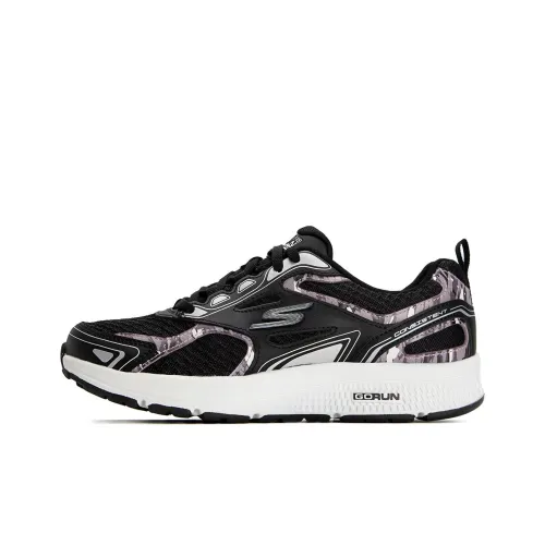 Skechers Go Run Consistent Low Топ Беговые кроссовки Женские Белый Черный