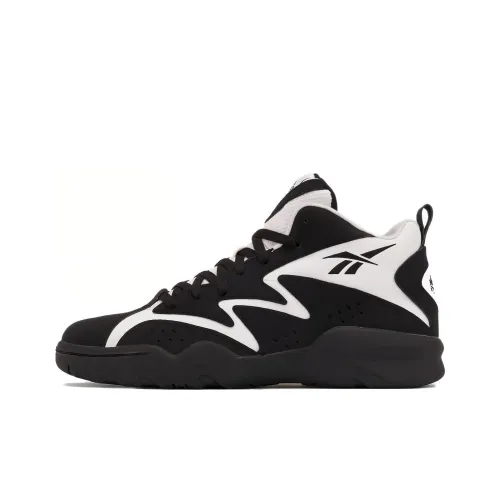 Reebok Atr MID Топ Винтажные Баскетбольные Кроссовки Унисекс Черный Белый