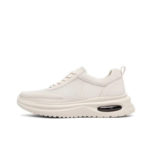 BELLE Устойчивая к истиранию противоскользящая низкая повседневная обувь для мужчин бежево-черная