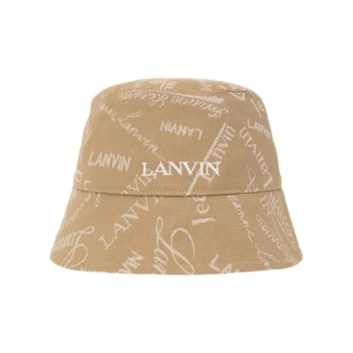 Lanvin Cotton Bucket Hats Женские Хаки