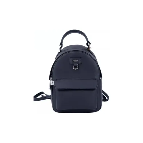 Furla Ткань Коровья кожа Разделенный Layer Рюкзак Маленький Женские Черный