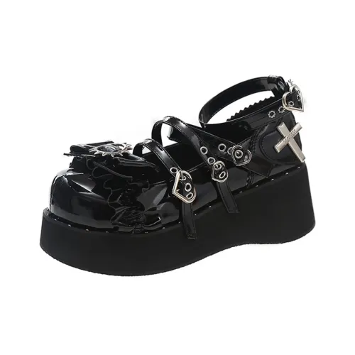 Take the Qin Платформа Туфли Мэри Джейн 5,5 см Женские