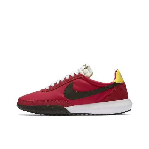 Nike Roshe Waffle Racer Амортизирующие противоскользящие устойчивые к истиранию низкий топ беговые кроссовки мужские красные