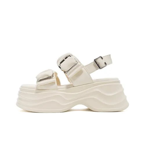 EBLAN Пляжные сандалии Бежевые Женские