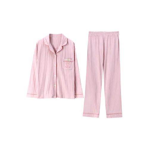 H YXIANG Пижамный комплект женский розовый