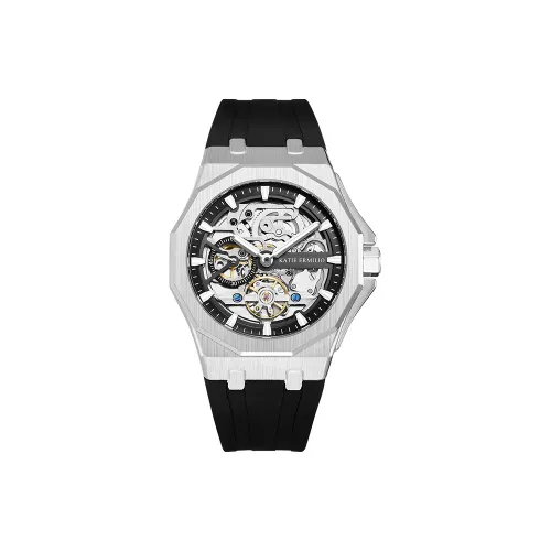 Katie Ermilio Механические Мужские Часы 42mm*42mm*12mm Серебряные