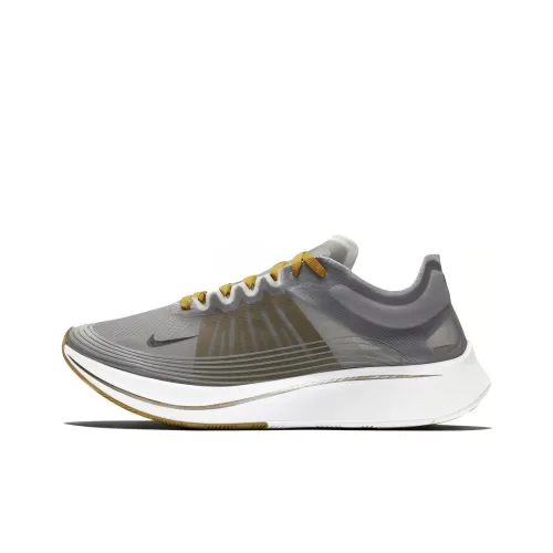 Nike Zoom Fly SP Slip-resistant Abrasion-resistant Low-top Беговые кроссовки Мужские Серый Коричневый