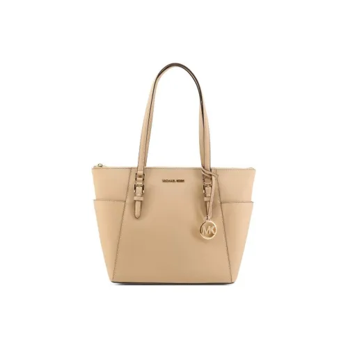 MICHAEL KORS Charlotte Saffiano кожа тоут сумка сумка для покупок сумка большая женская CAMEL