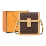 Темно-коричневый и абрикосовый