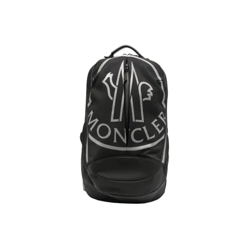 MONCLER Телячья кожа с хлопком и полиэстер рюкзак мужской черный