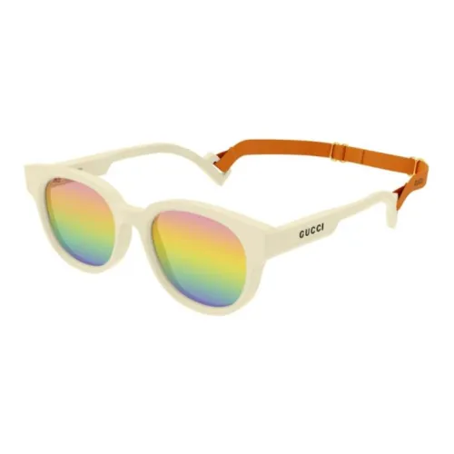 GUCCI OVAL SUNGLASSES Унисекс Бежевый