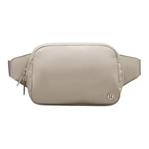 Lululemon Everywhere Нейлоновая Сумка через плечо Бананка Большая Унисекс Бежевая