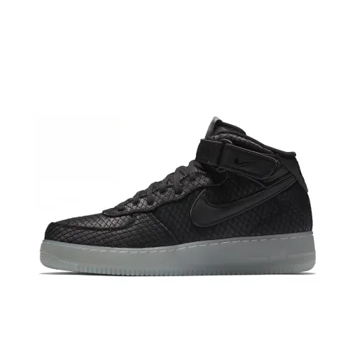 Nike Air FORCE 1 LV8 Черный MID Топ Скейтборд Кроссовки Мужские Черные