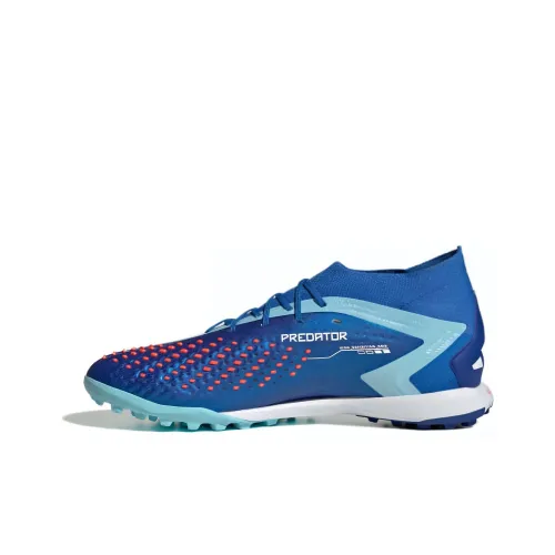 Adidas Predator TF Шипы Устойчивые к абразиву Футбольные бутсы Унисекс Синий Белый