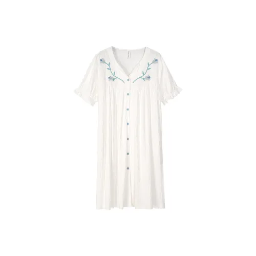 XUANZHITING Ночная сорочка Женская Белая