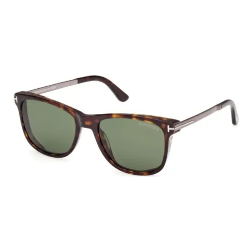 TOM FORD Пластик Квадратные Солнцезащитные очки Мужские Черепаховый