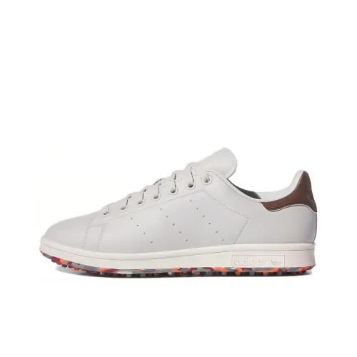 Adidas Originals Stan Smith GOLF Slip Resistant Abrasion Resistant Легкий Низкий Топ Обувь для гольфа Унисекс Серый Белый