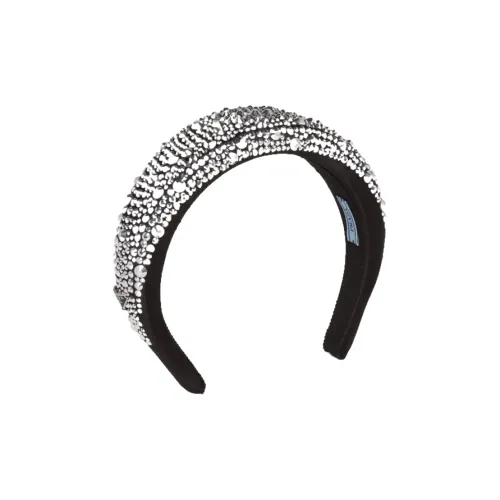 PRADA Искусственный кристалл Ободки для волос Женские Металлик