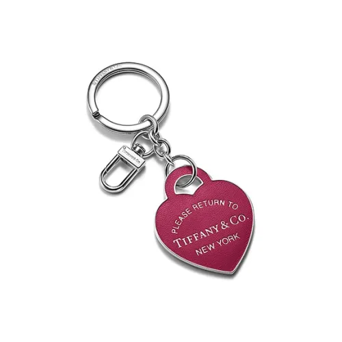 TIFFANY CO. Кожаный брелок Сумка Аксессуар Женский Фуксия