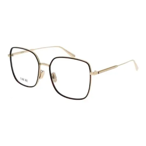 DIOR Металл Ацетат Бабочка Оправы для очков Унисекс Золото